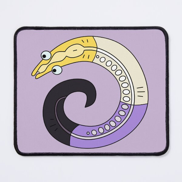 Item preview, Nonbinary pride C. elegans designed and sold by Gebiologeerd.