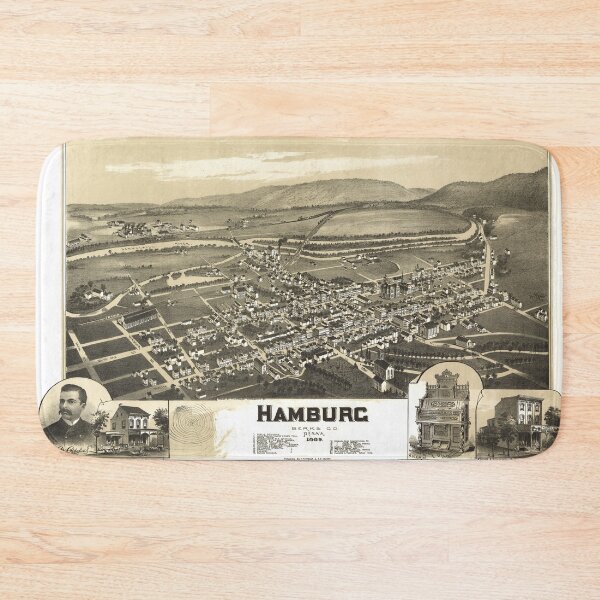 Item preview, Hamburg, Pennsylvania (1889) designed and sold by allhistory.