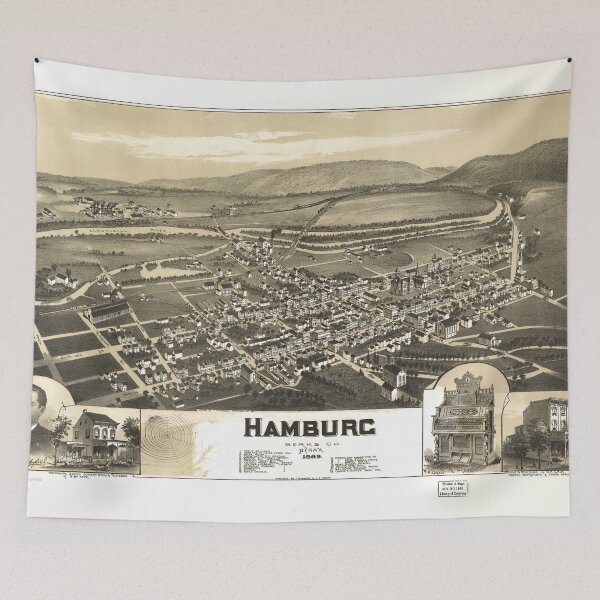 Item preview, Hamburg, Pennsylvania (1889) designed and sold by allhistory.