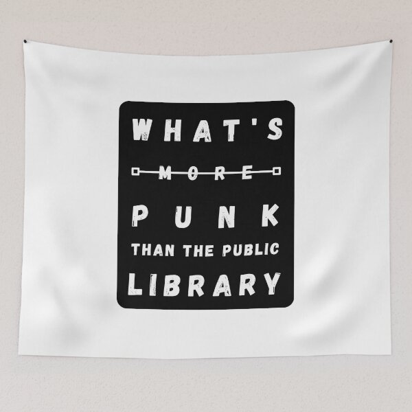 Item preview, WHAT'S MORE PUNK MORE THAN PUBLIC LIBRARY VINTGAE designed and sold by ZAKARIA BOUMAZA.