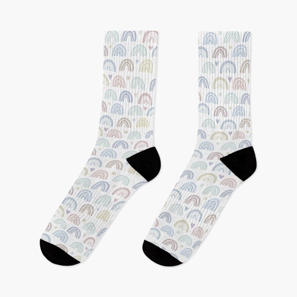 Item preview, Lindo patrón Pastel Boho Rainbows - Arches Arcs Stars & Hearts designed and sold by inspirationzgal.