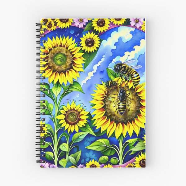 Item preview, Bee On A Sunflower designed and sold by letsgetinspired.