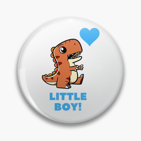 Item preview, Little Boy Dinosaur Blue Heart designed and sold by BoomBoomBaby.