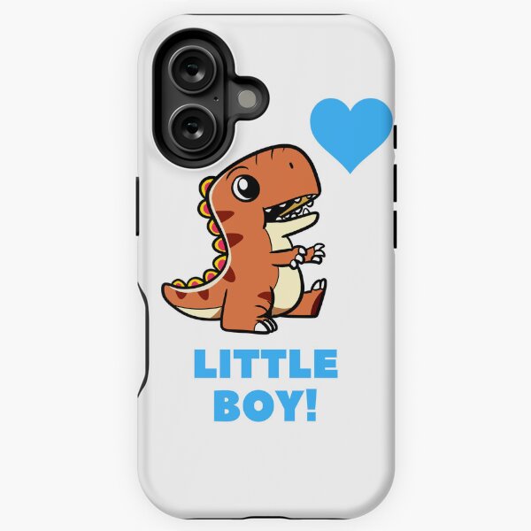 Item preview, Little Boy Dinosaur Blue Heart designed and sold by BoomBoomBaby.
