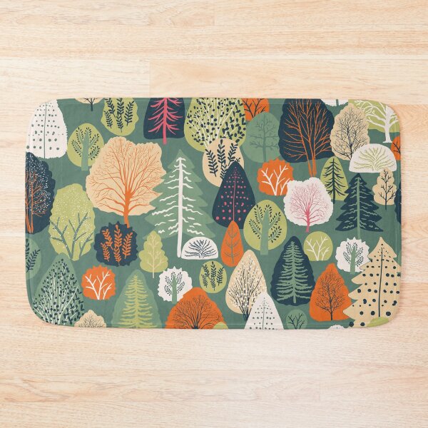 Item preview, Terrain Overlook row of trees in Green designed and sold by Jean-Pham.
