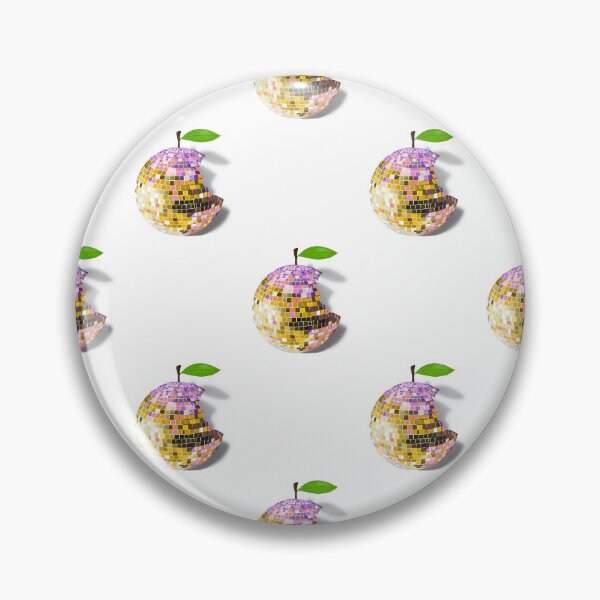 Artikelvorschau, Apple Disco ball- pastel yellow- white background- pattern entworfen und verkauft von Studio Lydia  Lovely.