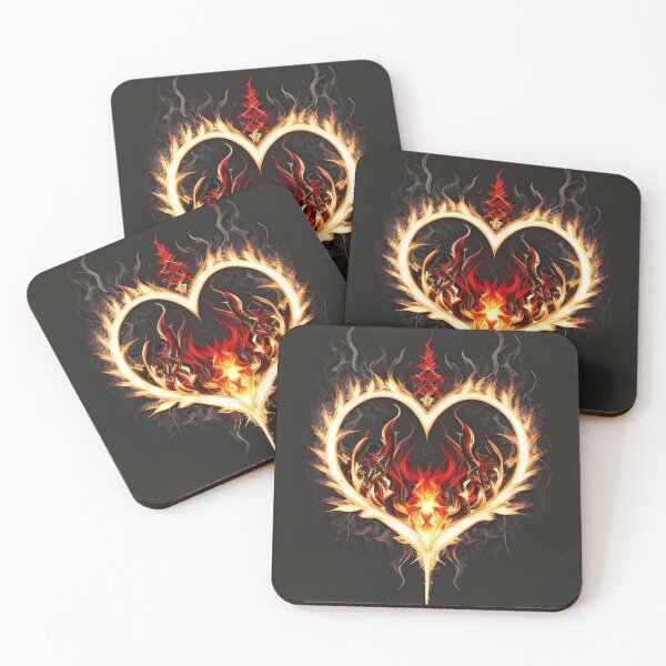 Item preview, Geometric Flame Heart designed and sold by srock442.