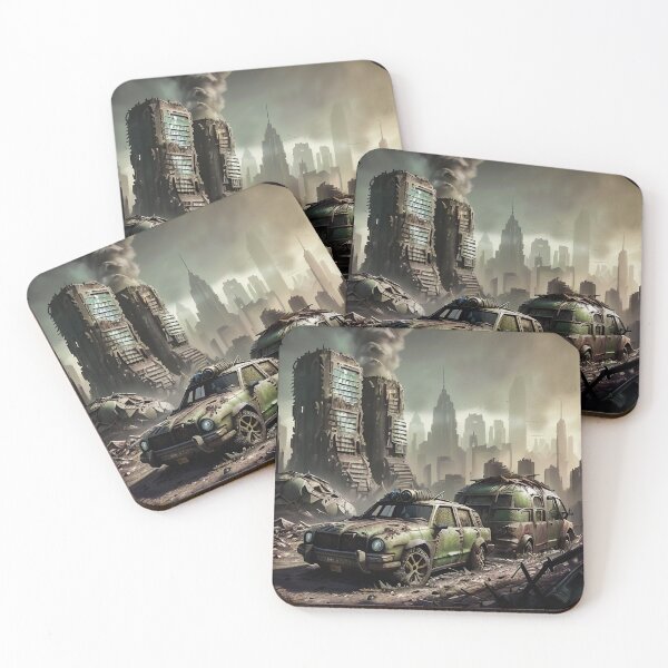 Item preview, Nuclear Fallout: Abandoned Cars and Ruins designed and sold by CreationP.