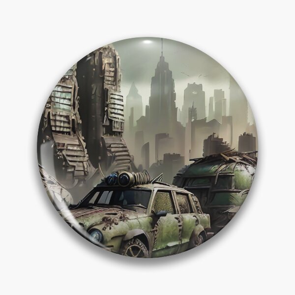 Item preview, Nuclear Fallout: Abandoned Cars and Ruins designed and sold by CreationP.