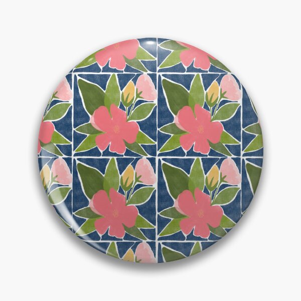 Item preview, Floral tile designed and sold by PrettywithColor.