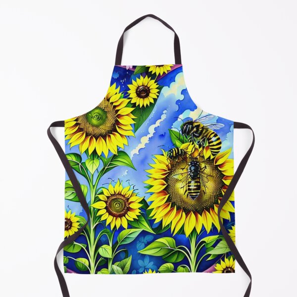 Item preview, Bee On A Sunflower designed and sold by letsgetinspired.