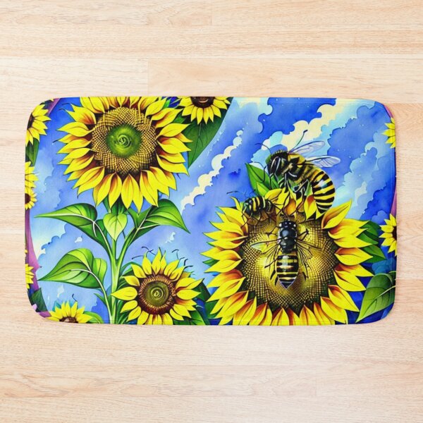 Item preview, Bee On A Sunflower designed and sold by letsgetinspired.