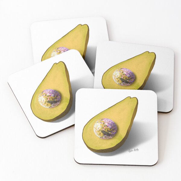 Item preview, Avocado artwork pastel yellow designed and sold by Studio Lydia  Lovely.