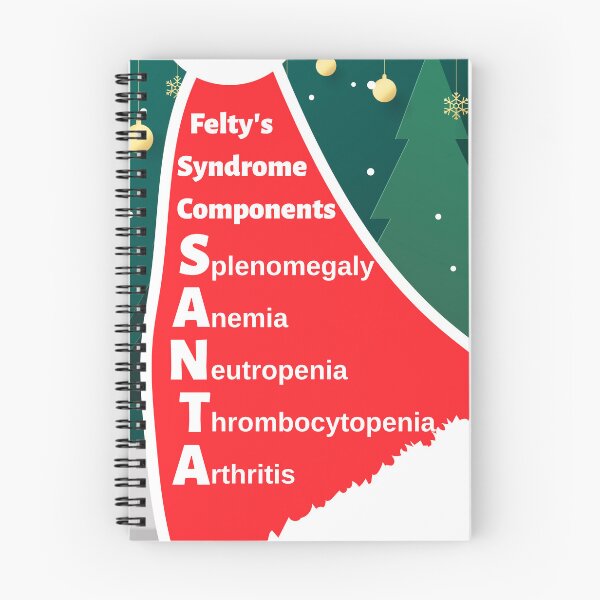 Item preview, Felty's Syndrome Components Mnemonic: SANTA designed and sold by Caregiverology.