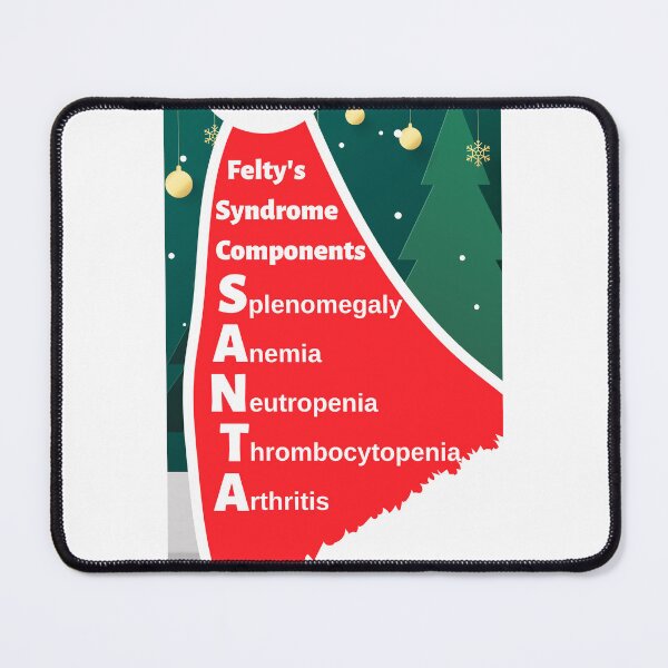 Item preview, Felty's Syndrome Components Mnemonic: SANTA designed and sold by Caregiverology.