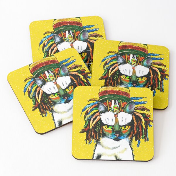 Item preview, Angry Rasta Kat designed and sold by dibsmft.