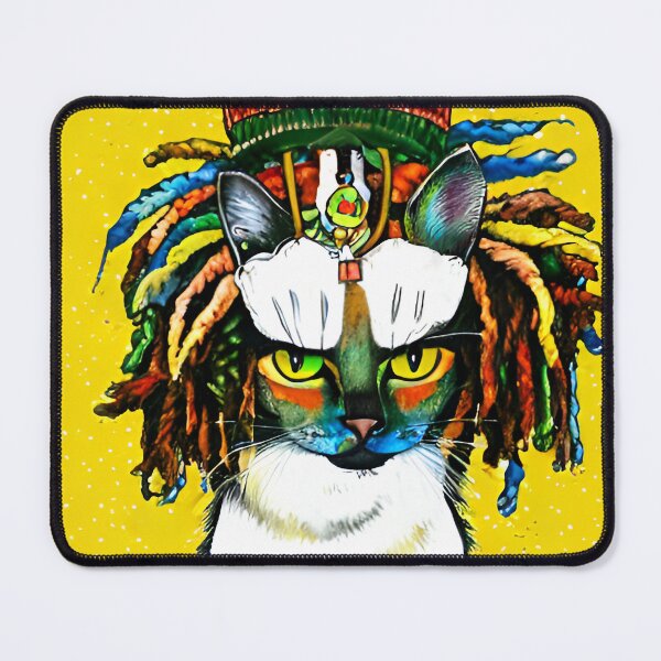 Item preview, Angry Rasta Kat designed and sold by dibsmft.