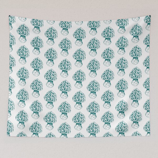 Item preview, Mesh green and white mushroom designed and sold by MalkyTea.