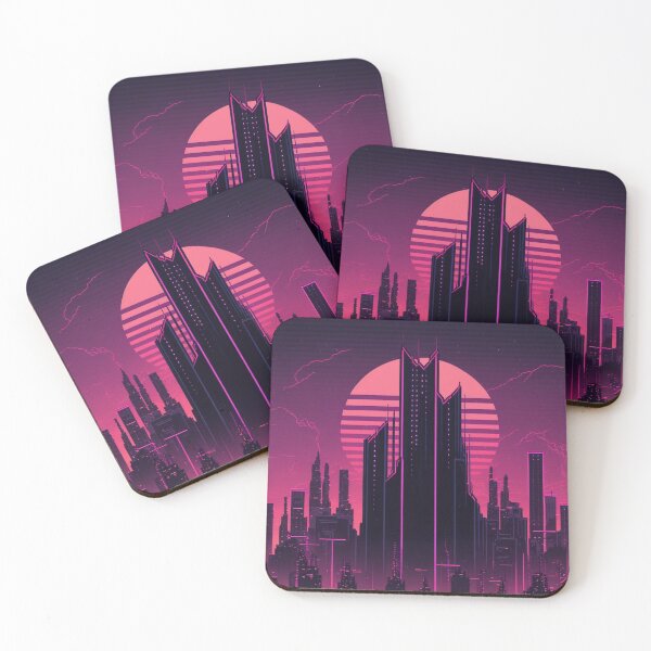 Item preview, 80s Synthwave Cybernetic Skyline designed and sold by RESToRAPTOR.
