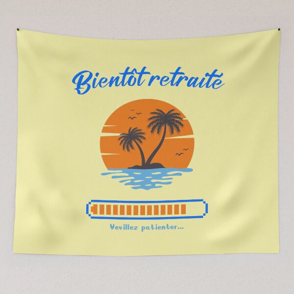 Item preview, Retirement, Retiring soon please wait orange blue, Gift designed and sold by Ksmith-Style.