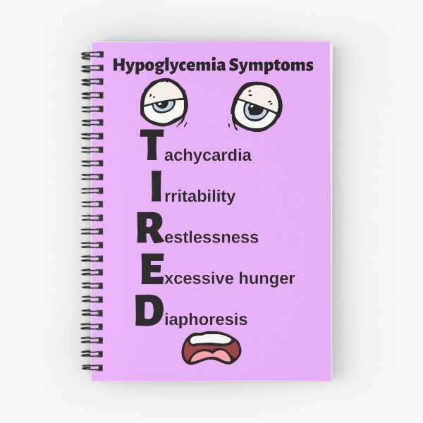 Item preview, Hypoglycemia Symptoms Mnemonic: TIRED designed and sold by Caregiverology.
