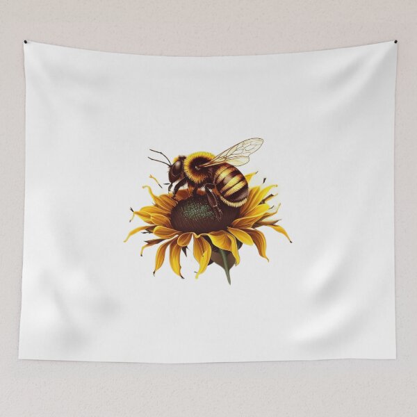 Item preview, bee on a sunflower designed and sold by Diamaber.