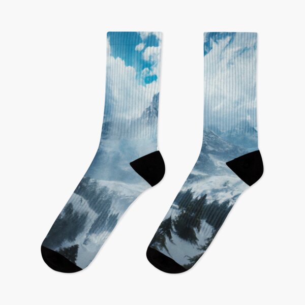 Item preview, Wintry mountain landscape designed and sold by The Iconic Minimalist.