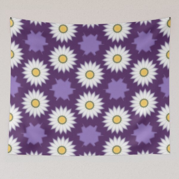 Aperçu de l'œuvre Motif floral marguerite 4 violet créée et vendue par Chi01.