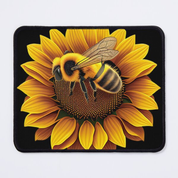 Item preview, bee on a sunflower designed and sold by Diamaber.