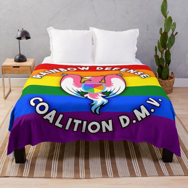 Item preview, Rainbow Defense Coalition Rainbow Flag designed and sold by rainbowdefense.