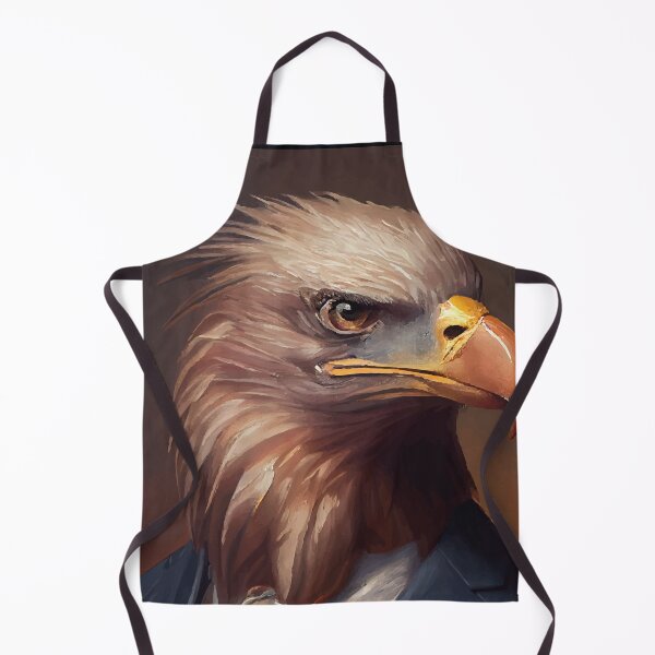 Item preview, Brown eagle in blue suit designed and sold by MyHunkyDoryShop.