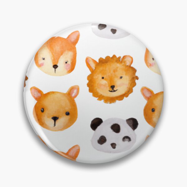 Item preview, Cute animal pattern - watercolor designed and sold by The Iconic Minimalist.