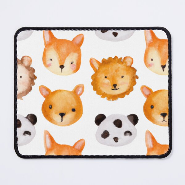 Item preview, Cute animal pattern - watercolor designed and sold by The Iconic Minimalist.