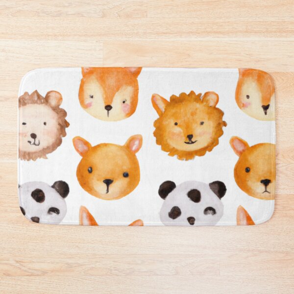 Item preview, Cute animal pattern - watercolor designed and sold by The Iconic Minimalist.