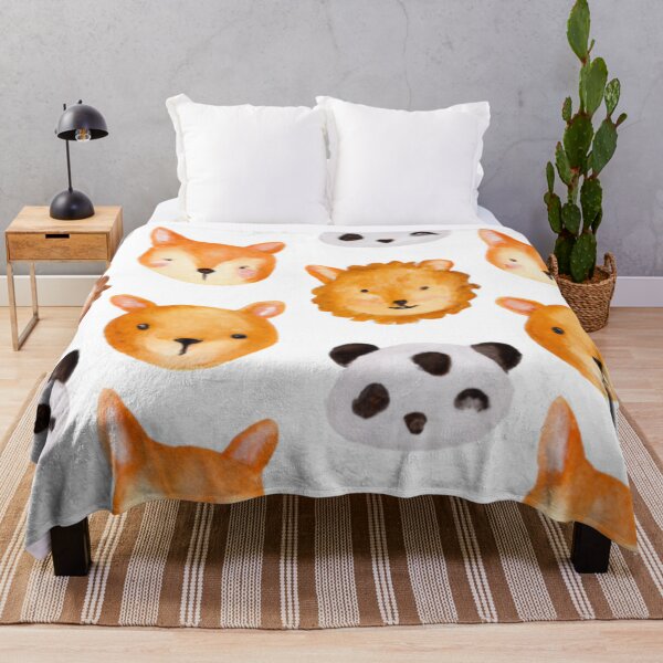 Item preview, Cute animal pattern - watercolor designed and sold by The Iconic Minimalist.