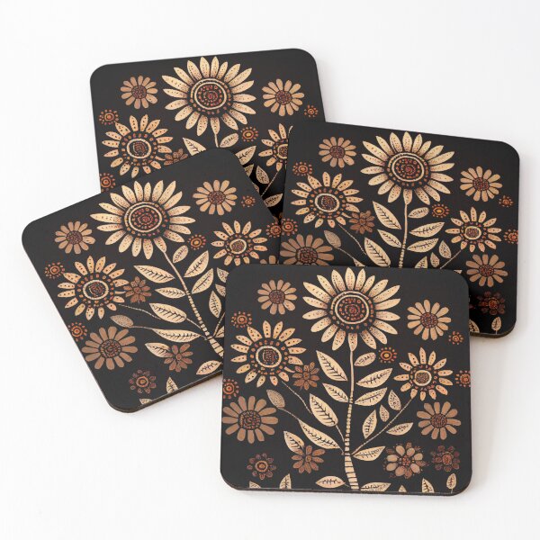 Item preview, Warli Flowers designed and sold by Banded-Canyon.