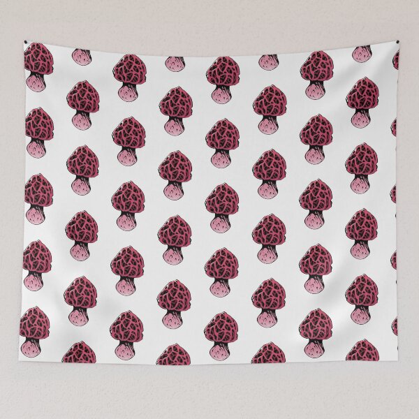 Item preview, Mesh acid neon pink red mushroom designed and sold by MalkyTea.