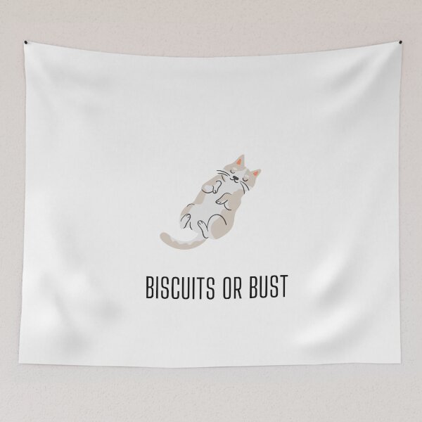 Item preview, BISCUITS OR BUST |for cat lover |cat making biscuits |gift for cat lover | designed and sold by LorelaiS.