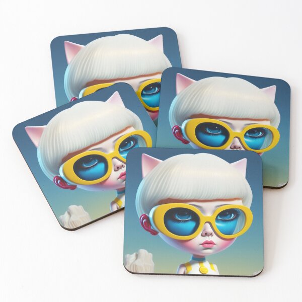 Item preview, Surreal Kity girl Summer #3 designed and sold by Artistic Pandas.