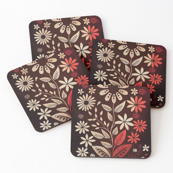 Item preview, Warli Flowers designed and sold by Banded-Canyon.