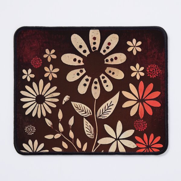 Item preview, Warli Flowers designed and sold by Banded-Canyon.