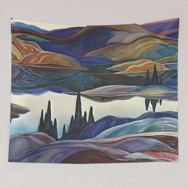 Item preview, Mirror Lake by Franklin Carmichael designed and sold by TheRedVineyard.