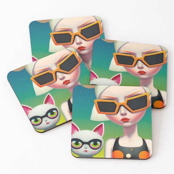 Item preview, Surreal Kity girl Summer #2 designed and sold by Artistic Pandas.