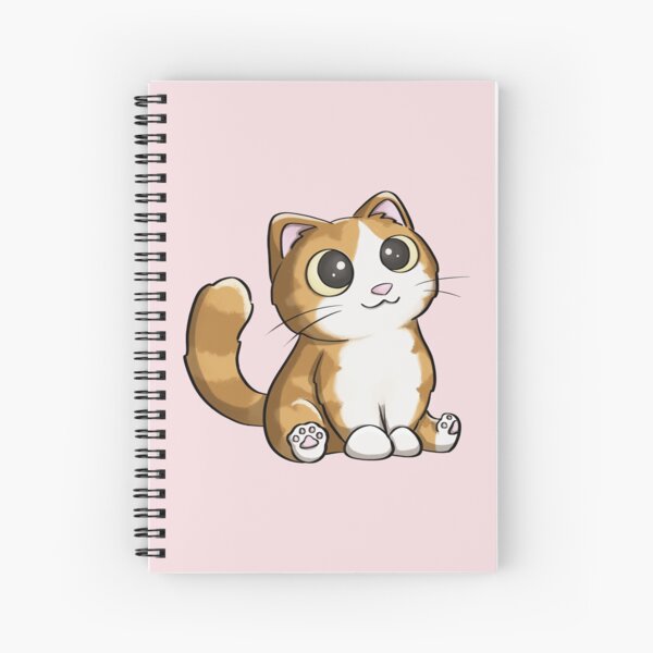 Lindo gato naranja Cuaderno de espiral