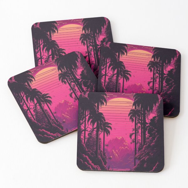 Item preview, 80s Synthwave Jungle designed and sold by RESToRAPTOR.