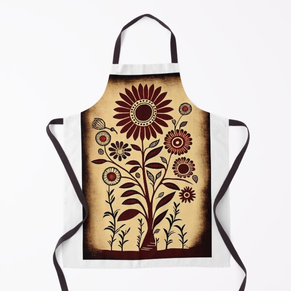 Item preview, Warli Flowers designed and sold by Banded-Canyon.