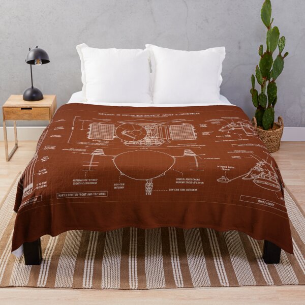 Item preview, Soviet Mars Program: Mars 3 Spacecraft and Lander (Blueprint - Caramel) designed and sold by BGALAXY.