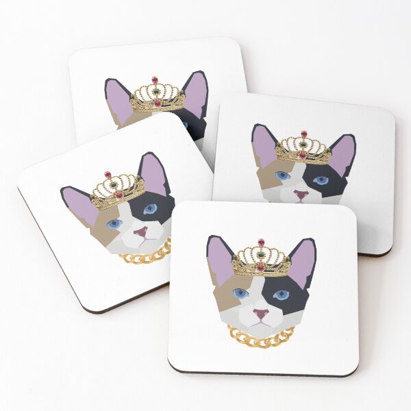 Item preview, Queen Cool Cat Face  designed and sold by DamarisArtDecor.
