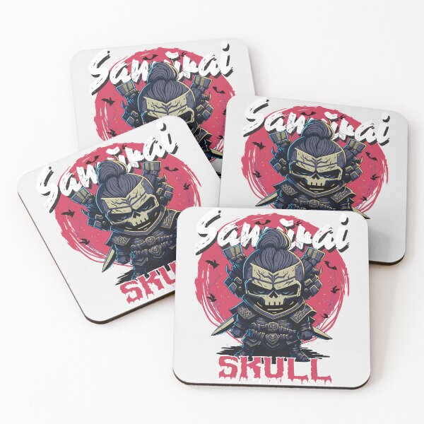 Item preview, samurai skull show no mercy - funny saying designed and sold by VichallanStudio.