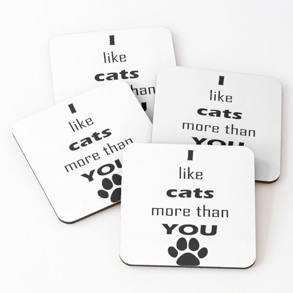 Item preview, I like cats more than you  designed and sold by shannonigans019.